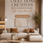 Un salon aménagé avec goût, alliant confort et style
