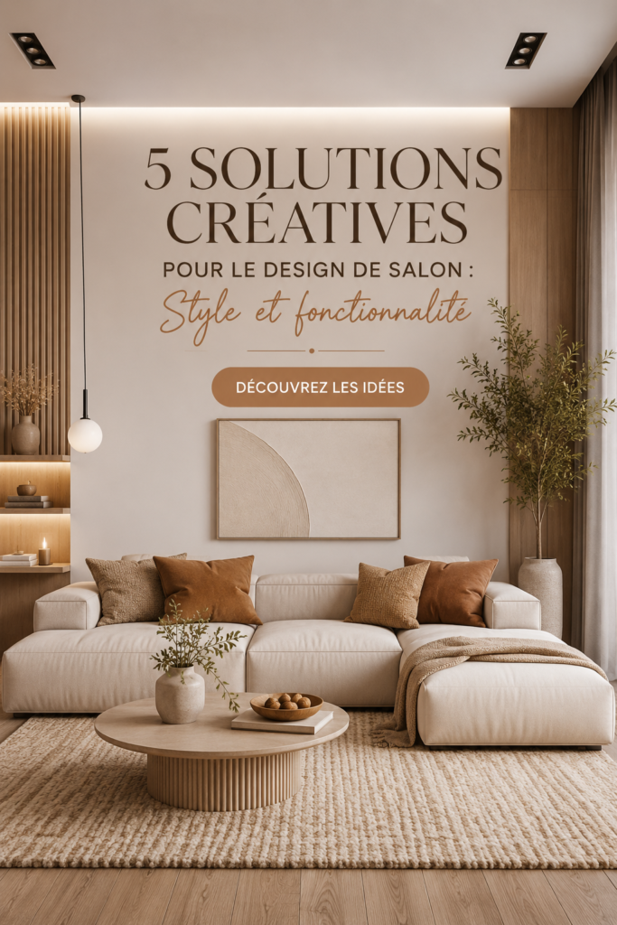 Un salon aménagé avec goût, alliant confort et style