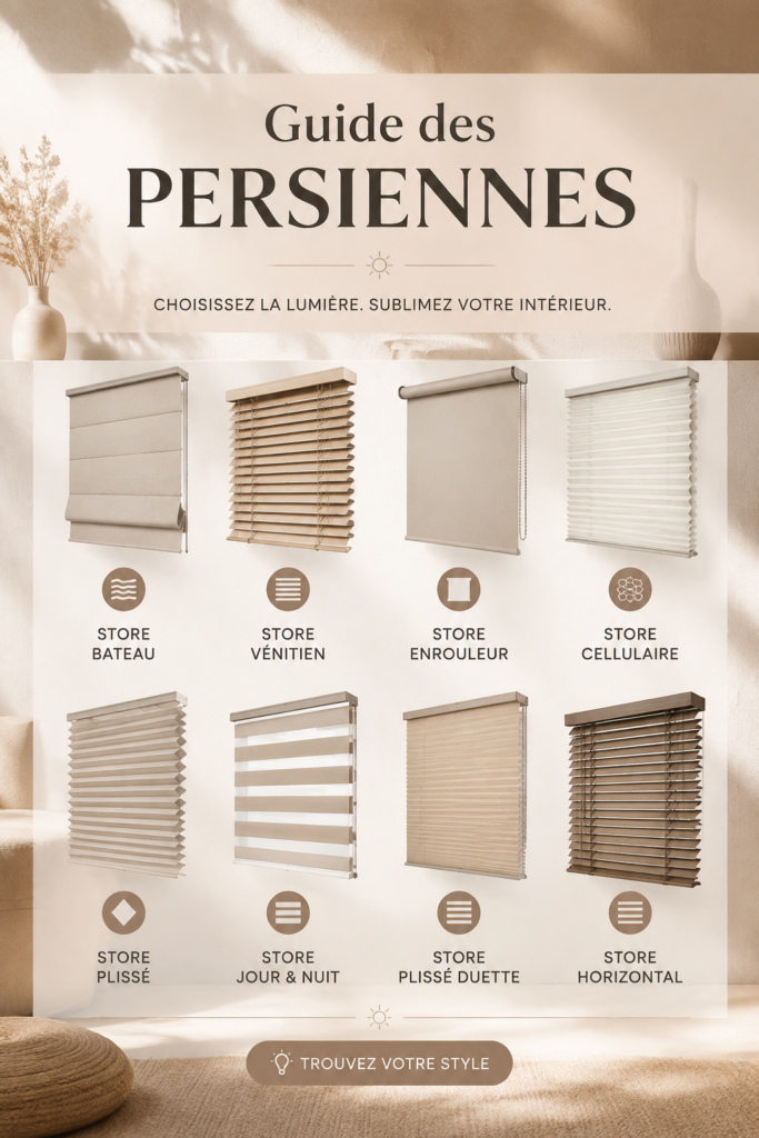 Un intérieur chaleureux avec des rideaux en velours et des stores en bois.