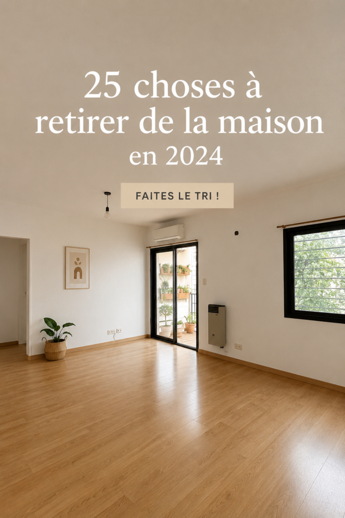 Un intérieur épuré et organisé, prêt pour le désencombrement. Mots clés : décoration intérieure.
