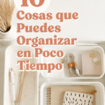 Un salon réorganisé avec des rangements pratiques et des décorations apaisantes.