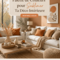 Une palette de couleurs douce et chaleureuse pour une décoration intérieure accueillante.