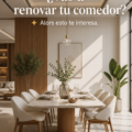 Salle à manger rénovée avec style moderne et chaleureux