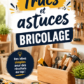 Couteau de bricolage et outils sur une table en bois, prêts pour un projet de décoration intérieur.