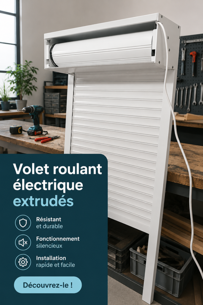 Un salon lumineux avec des volets roulants électriques élégants.