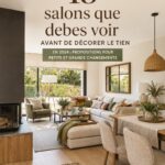 Un salon moderne et cosy avec des couleurs douces et un éclairage chaleureux.