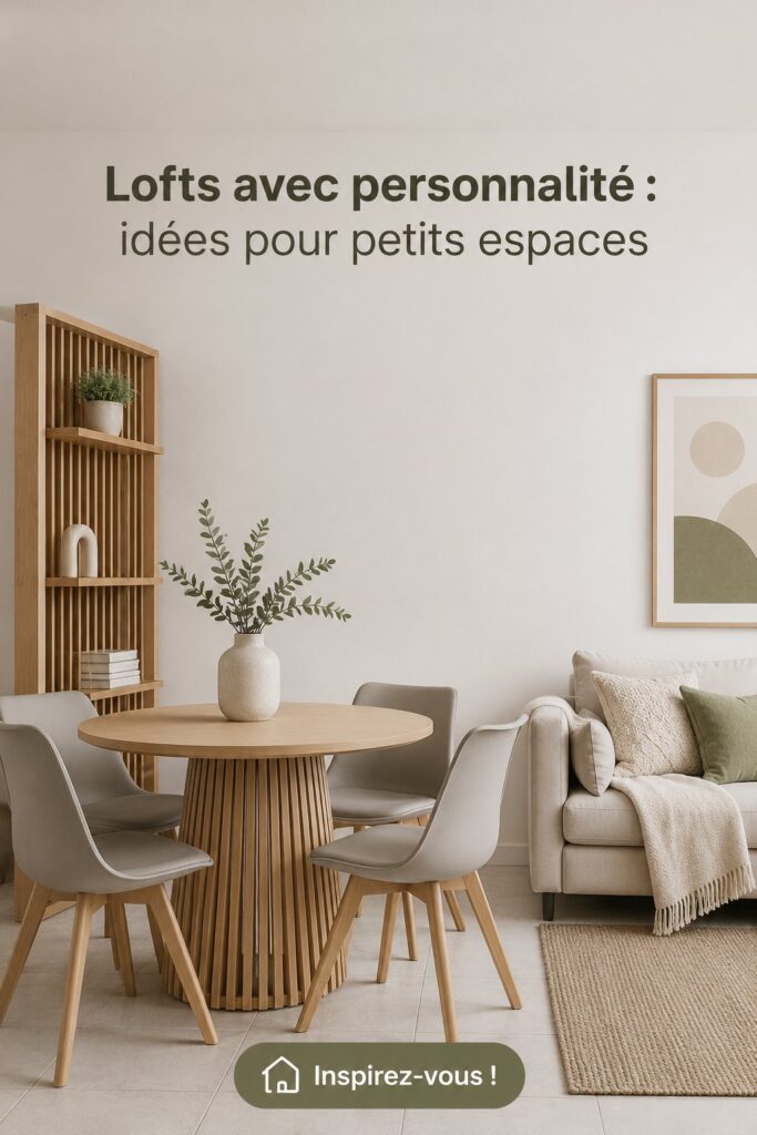 Un loft aménagé avec goût, montrant un espace ouvert et lumineux, décoré avec des meubles modernes et des touches personnelles.
