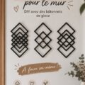Décoration murale DIY réalisée avec des bâtonnets de glace.