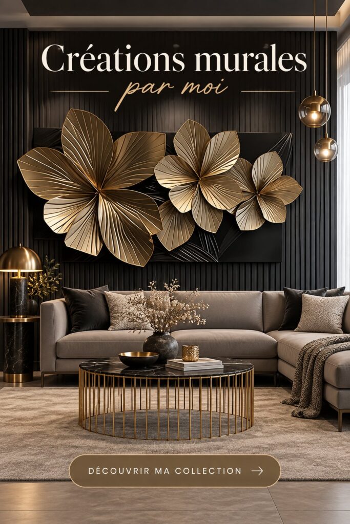 Un mur décoré avec des motifs colorés et modernes, illustrant la décoration intérieure