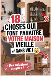 Intérieur de maison avec décoration triste et sans vie, montrant les erreurs communes de décoration.