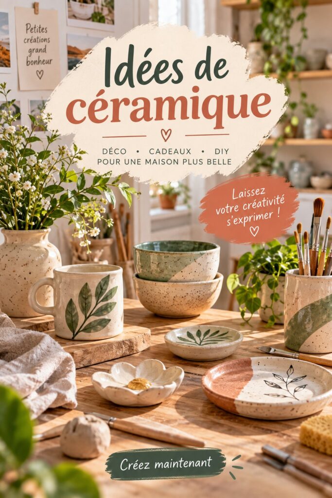 Une collection de pièces en céramique colorées pour une décoration intérieure chaleureuse