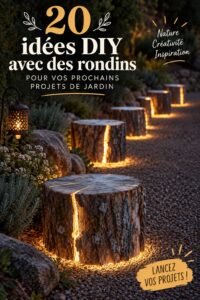 Idées DIY en bois pour décorer un jardin avec style