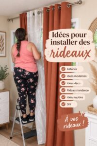Idées créatives pour sublimer vos rideaux dans votre salon.