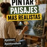 Peinture de paysage réaliste sur toile avec des couleurs vibrantes
