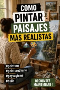 Peinture de paysage réaliste sur toile avec des couleurs vibrantes