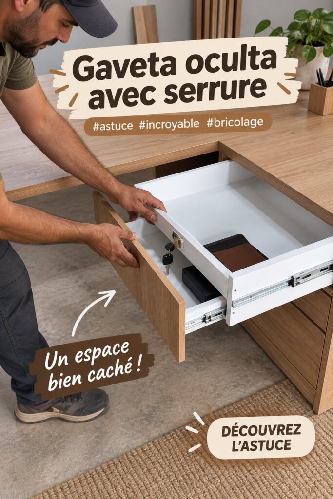 Trappe secrète intégrée dans une décoration intérieure chic et moderne.
