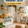 Chambre d'enfant aménagée avec des meubles IKEA, colorée et fonctionnelle.
