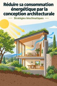 Intérieur d'une maison moderne économe en énergie avec de grandes fenêtres et une décoration chaleureuse.