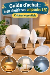 Guide d'achat des ampoules LED pour votre décoration intérieure