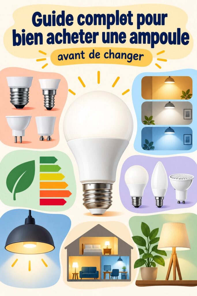 Guide illustré sur le choix des ampoules pour une décoration intérieure harmonieuse