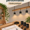 Un système d'éclairage personnalisé dans un salon moderne