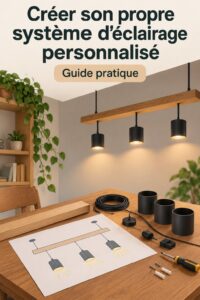 Un système d'éclairage personnalisé dans un salon moderne