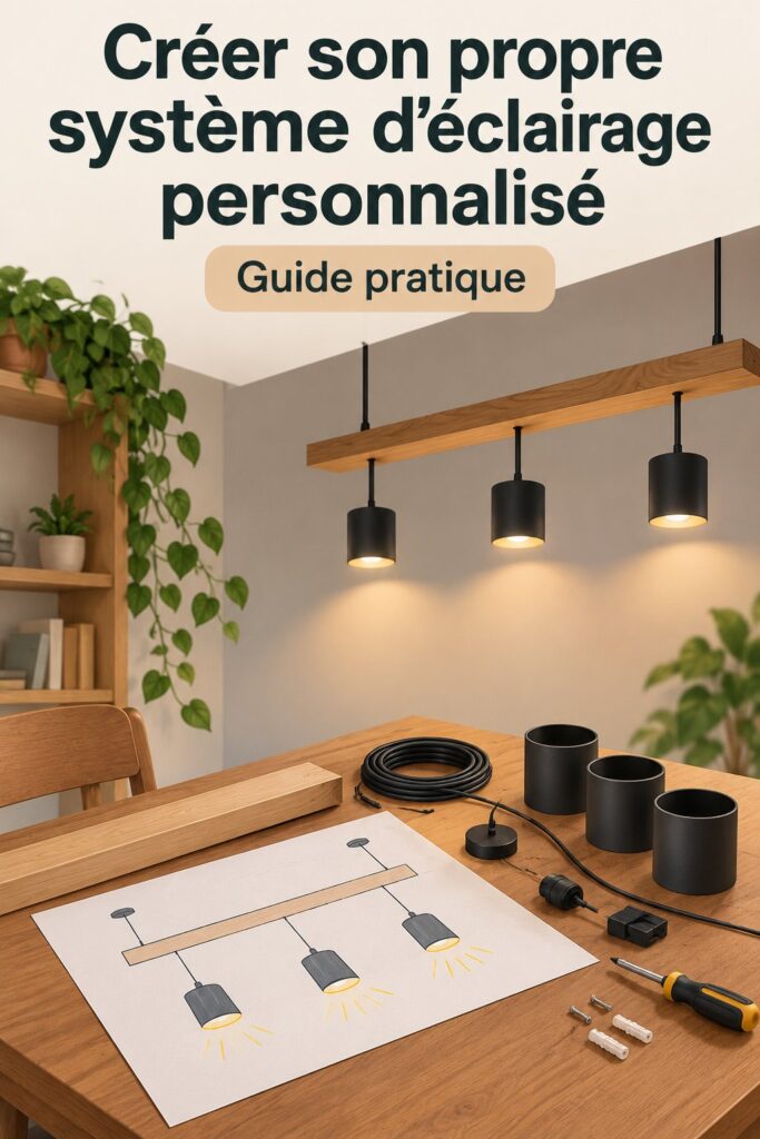 Un système d'éclairage personnalisé dans un salon moderne