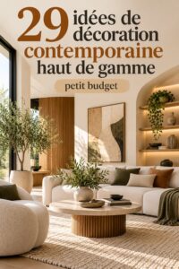 Un intérieur contemporain et élégant aménagé à petit budget