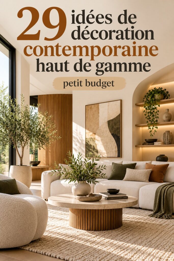 Un intérieur contemporain et élégant aménagé à petit budget