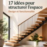 Un bel escalier contemporain qui structure l'espace d'un intérieur lumineux et moderne.