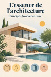 Vue d'un intérieur moderne mettant en valeur des éléments architecturaux