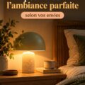 Lampes de chevet créant une ambiance chaleureuse dans une chambre moderne