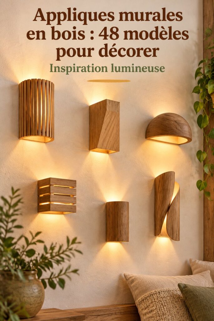 Un salon accueillant avec plusieurs lampes en bois décoratives à différents styles