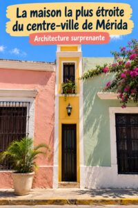 Maison étroite et charmante située dans le centre de Mérida
