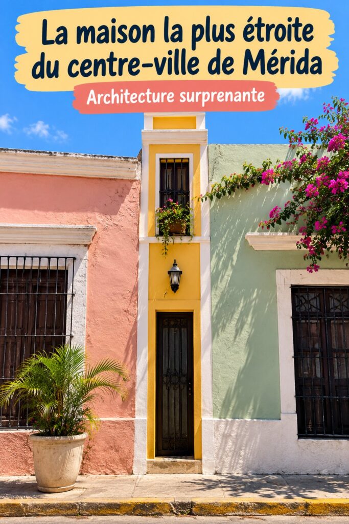 Maison étroite et charmante située dans le centre de Mérida