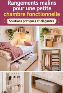 Idées de rangements fonctionnels pour une petite chambre