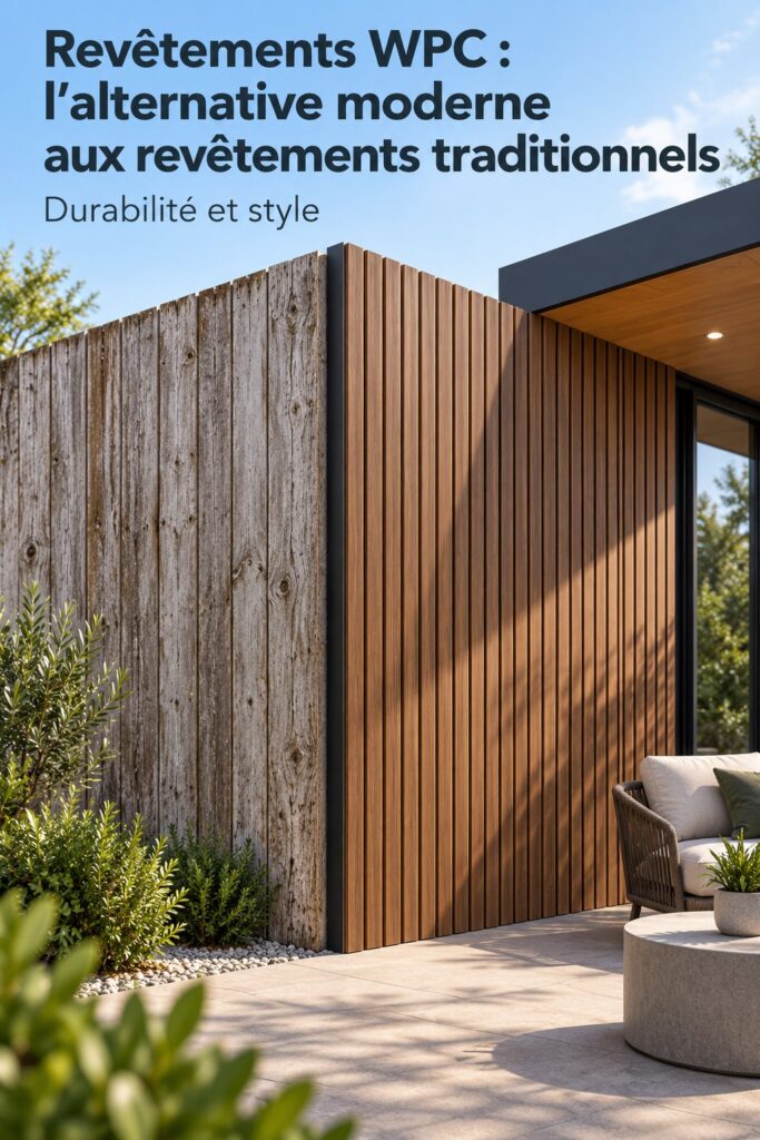 Un intérieur moderne avec un revêtement WPC élégant et chaleureux.