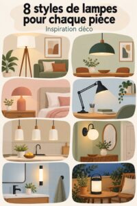 Un intérieur lumineux avec différents types de luminaires décoratifs